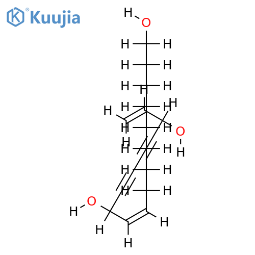 (11S,16S,9Z)-9,17-Octadecadiene-12,14-diyne-1,11,16-triol structure