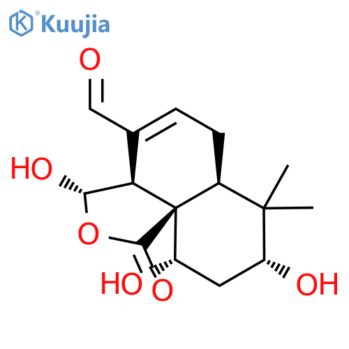 (3S,3As,6aS,8R,10S,10aR)-3,8,10-trihydroxy-7,7-dimethyl-1-oxo-3a,6,6a,8,9,10-hexahydro-3H-benzo[d][2]benzofuran-4-carbaldehyde structure