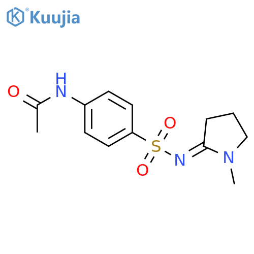 Acetamide,N-[4-[[(1-methyl-2-pyrrolidinylidene)amino]sulfonyl]phenyl]- structure