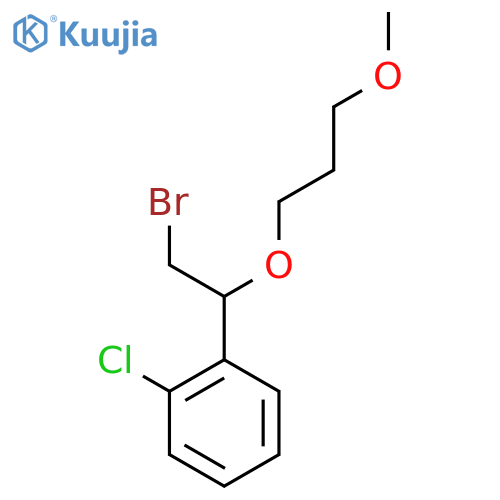 1-2-bromo-1-(3-methoxypropoxy)ethyl-2-chlorobenzene structure