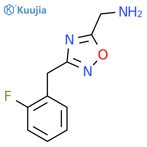 (3-(2-Fluorobenzyl)-1,2,4-oxadiazol-5-yl)methanamine structure