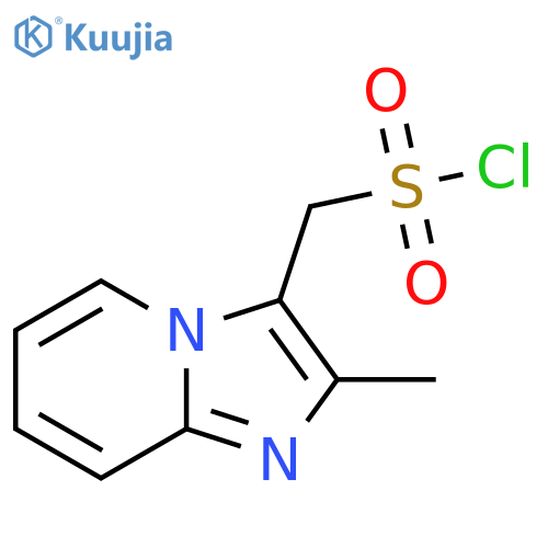{2-Methylimidazo[1,2-a]pyridin-3-yl}methanesulfonyl chloride structure
