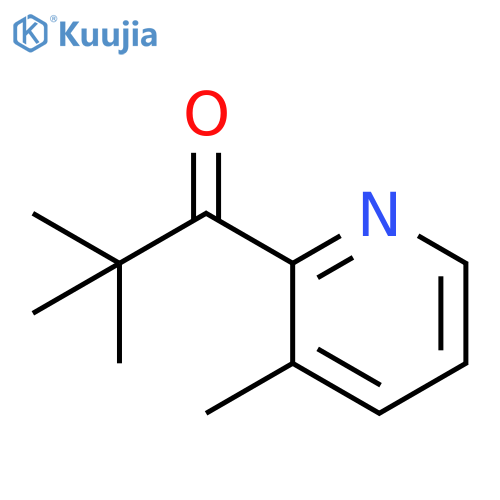 2,2-dimethyl-1-(3-methylpyridin-2-yl)propan-1-one structure