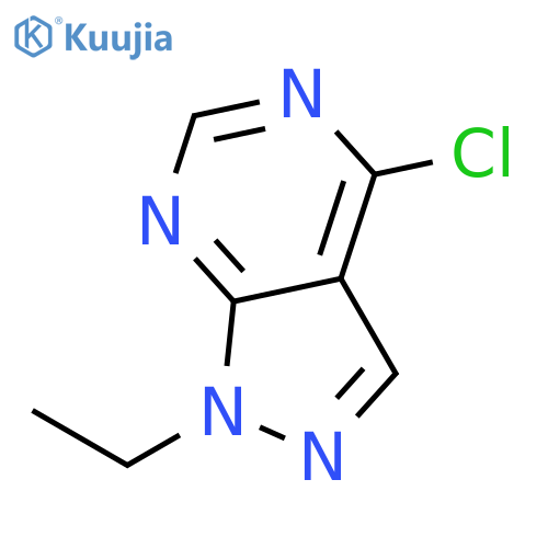 4-chloro-1-ethyl-1H-pyrazolo[3,4-d]pyrimidine structure