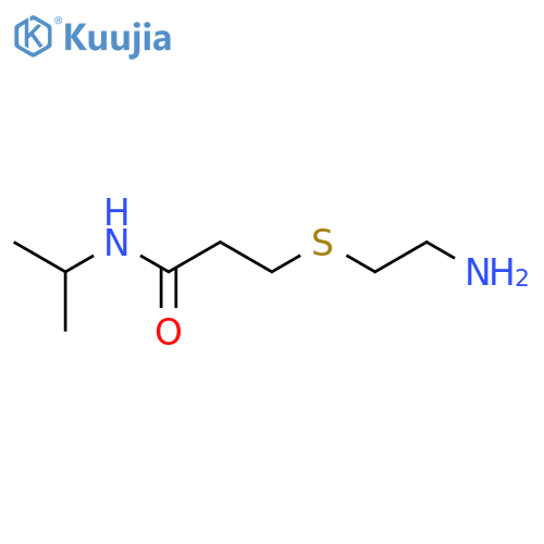 Propanamide, 3-[(2-aminoethyl)thio]-N-(1-methylethyl)- structure