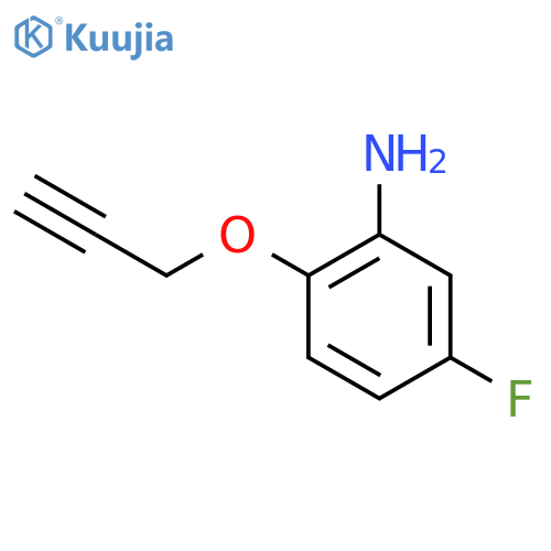 5-Fluoro-2-(prop-2-yn-1-yloxy)aniline structure