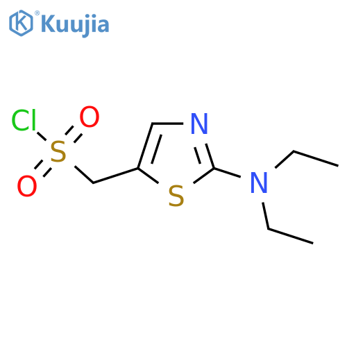 [2-(Diethylamino)-1,3-thiazol-5-yl]methanesulfonyl chloride structure