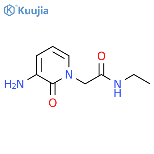 2-(3-amino-2-oxo-1,2-dihydropyridin-1-yl)-N-ethylacetamide structure
