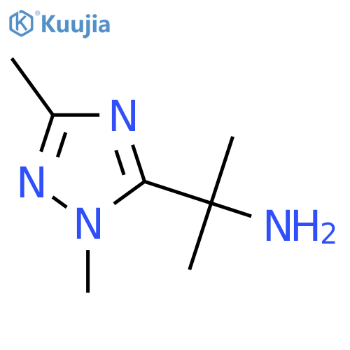 2-(dimethyl-1H-1,2,4-triazol-5-yl)propan-2-amine structure