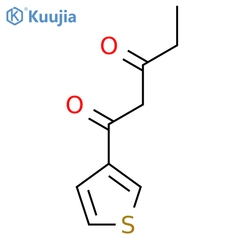 1-(thiophen-3-yl)pentane-1,3-dione structure