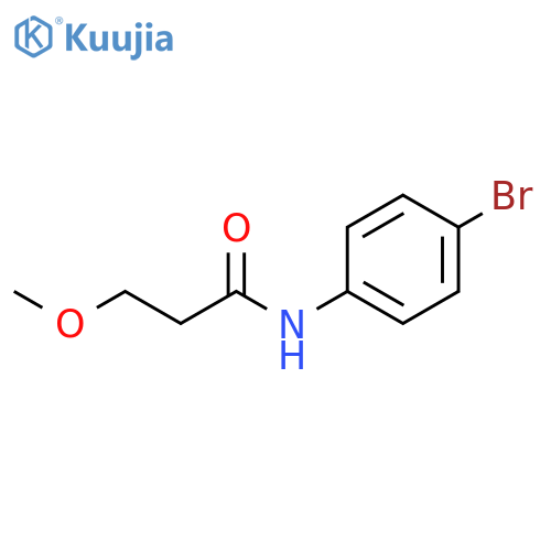 Propanamide, N-(4-bromophenyl)-3-methoxy- structure