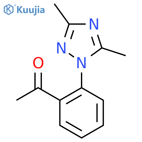 1-2-(dimethyl-1H-1,2,4-triazol-1-yl)phenylethan-1-one structure