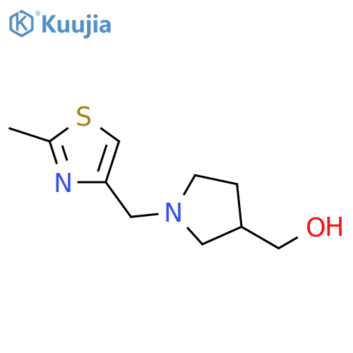 (1-((2-methylthiazol-4-yl)methyl)pyrrolidin-3-yl)methanol structure