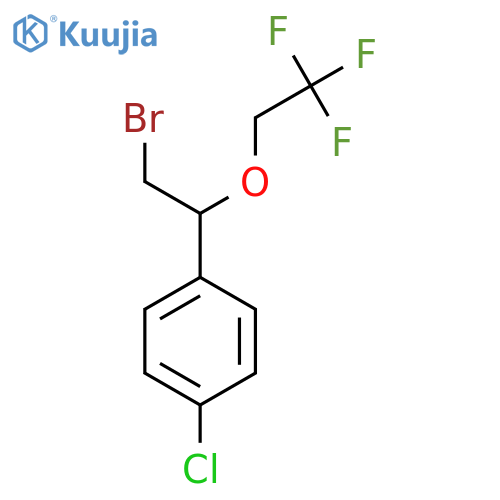 1-2-bromo-1-(2,2,2-trifluoroethoxy)ethyl-4-chlorobenzene structure