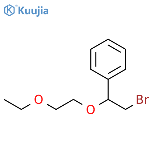 2-bromo-1-(2-ethoxyethoxy)ethylbenzene structure