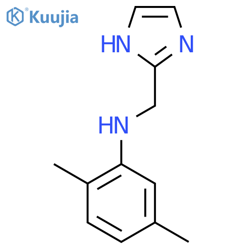 N-(1H-imidazol-2-yl)methyl-2,5-dimethylaniline structure