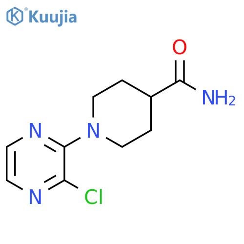 1-(3-chloropyrazin-2-yl)piperidine-4-carboxamide structure