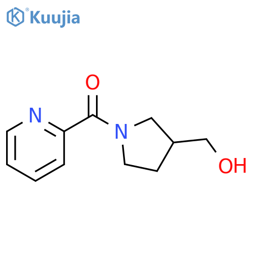 (3-(hydroxymethyl)pyrrolidin-1-yl)(pyridin-2-yl)methanone structure