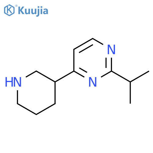 4-(Piperidin-3-yl)-2-(propan-2-yl)pyrimidine structure