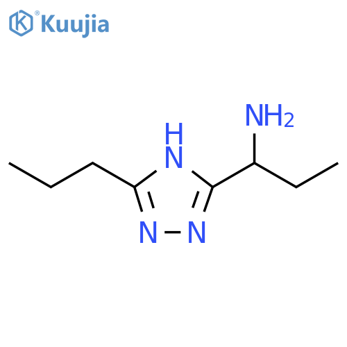 1H-1,2,4-Triazole-5-methanamine, α-ethyl-3-propyl- structure