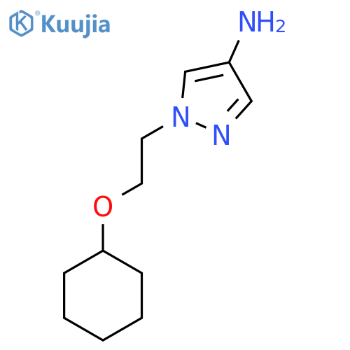 1-2-(cyclohexyloxy)ethyl-1H-pyrazol-4-amine structure