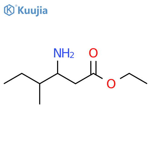 ethyl 3-amino-4-methylhexanoate structure