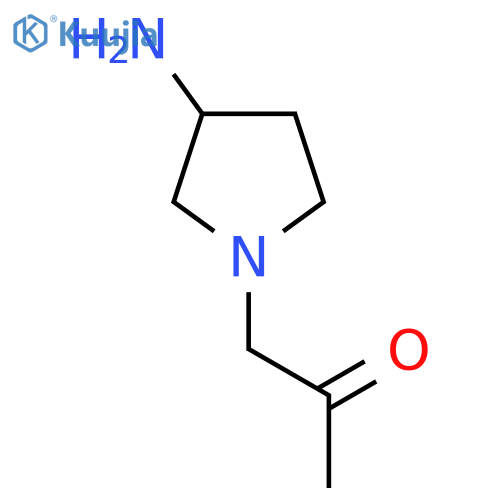 1-(3-Aminopyrrolidin-1-yl)propan-2-one structure