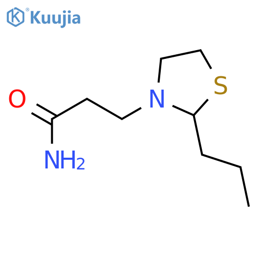 3-Thiazolidinepropanamide,2-propyl- structure