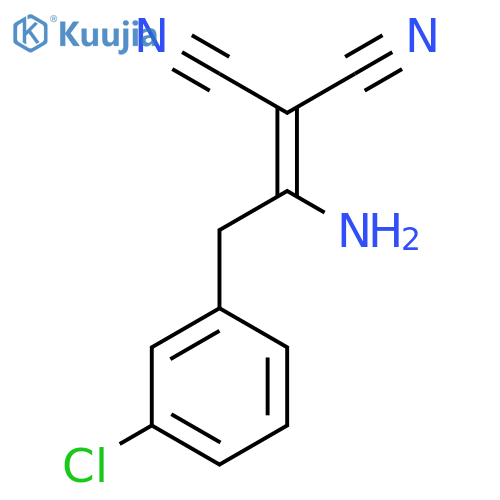 2-1-Amino-2-(3-chloro-phenyl)-ethylidene-malononitrile structure