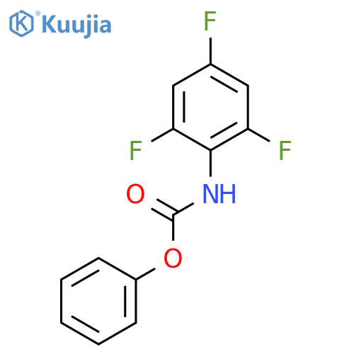 Carbamic acid, (2,4,6-trifluorophenyl)-, phenyl ester structure