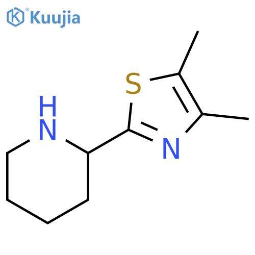 Piperidine, 2-(4,5-dimethyl-2-thiazolyl)- structure
