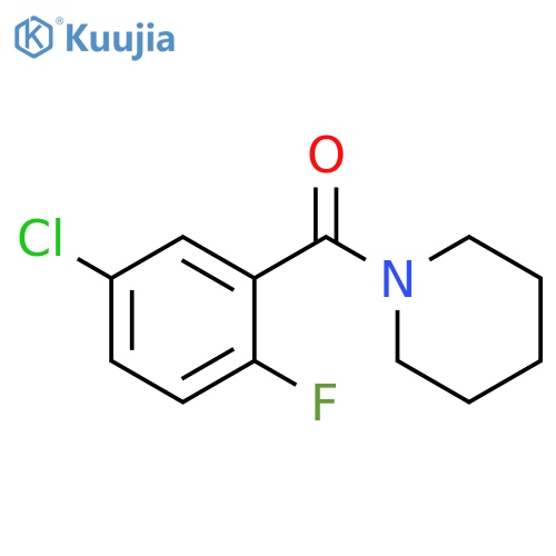 1-(5-Chloro-2-fluorobenzoyl)piperidine structure