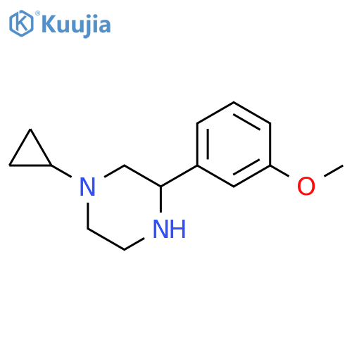 1-cyclopropyl-3-(3-methoxyphenyl)piperazine structure