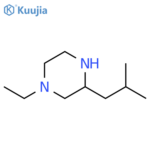 1-ethyl-3-isobutylpiperazine structure