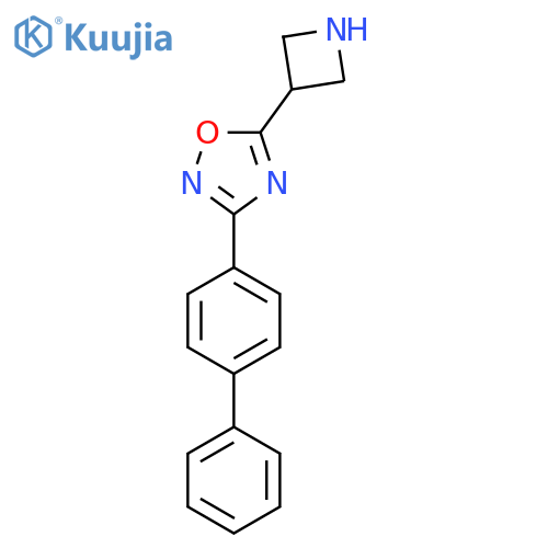 3-([1,1'-Biphenyl]-4-yl)-5-(azetidin-3-yl)-1,2,4-oxadiazole structure