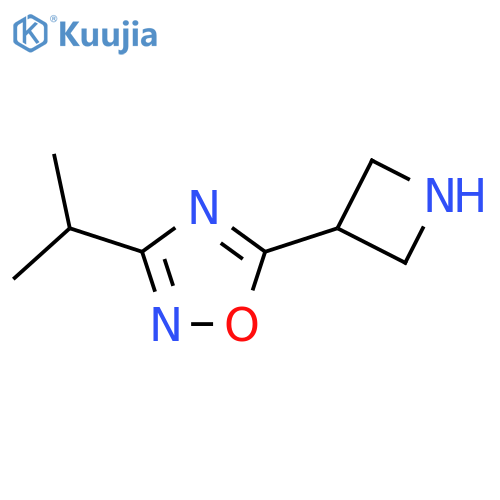 5-(Azetidin-3-yl)-3-(propan-2-yl)-1,2,4-oxadiazole structure