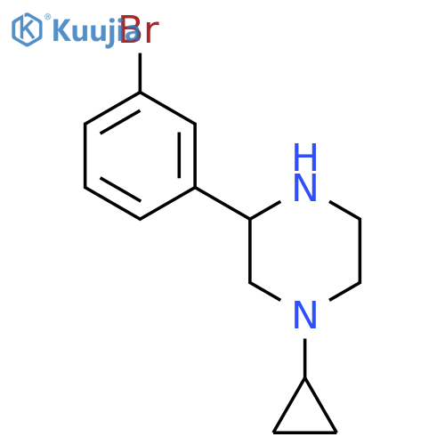 3-(3-Bromophenyl)-1-cyclopropylpiperazine structure