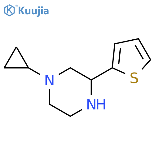 1-cyclopropyl-3-(2-thienyl)piperazine structure