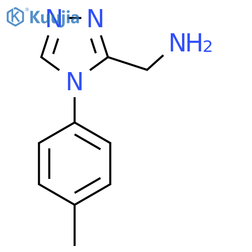 4-(4-methylphenyl)-4H-1,2,4-triazol-3-ylmethanamine structure