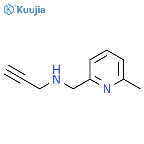 (6-methylpyridin-2-yl)methyl(prop-2-yn-1-yl)amine structure