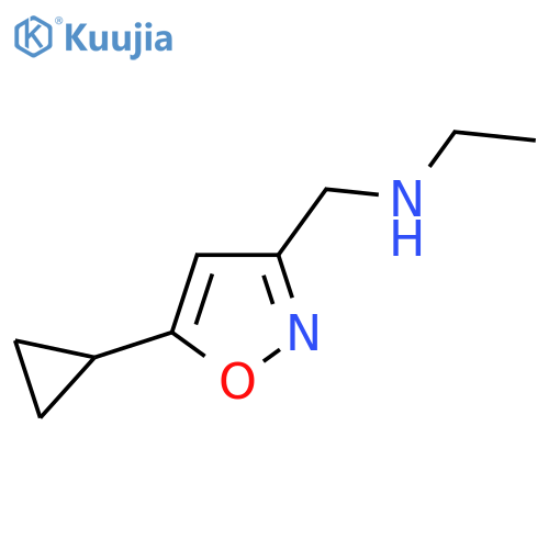 (5-cyclopropyl-1,2-oxazol-3-yl)methyl(ethyl)amine structure
