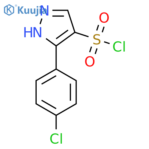 3-(4-chlorophenyl)-1H-pyrazole-4-sulfonyl chloride structure
