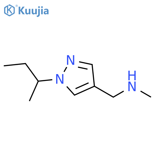 {[1-(butan-2-yl)-1H-pyrazol-4-yl]methyl}(methyl)amine structure