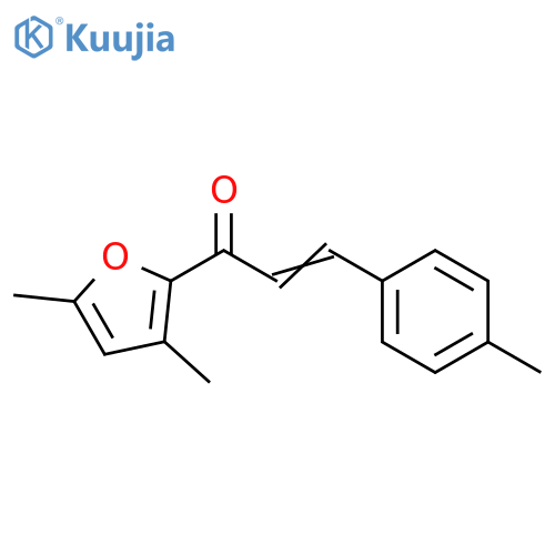 2-Propen-1-one, 1-(3,5-dimethyl-2-furanyl)-3-(4-methylphenyl)- structure