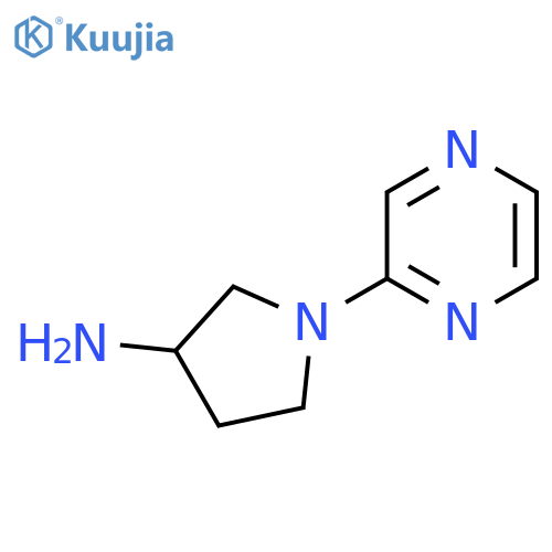 1-(Pyrazin-2-yl)pyrrolidin-3-amine structure