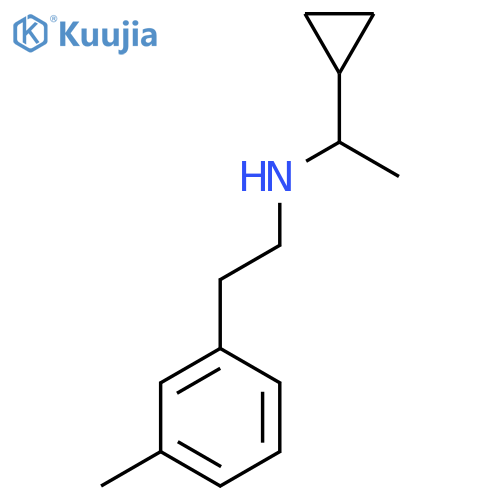 (1-cyclopropylethyl)2-(3-methylphenyl)ethylamine structure