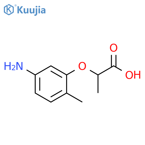 2-(5-amino-2-methylphenoxy)propanoic acid structure