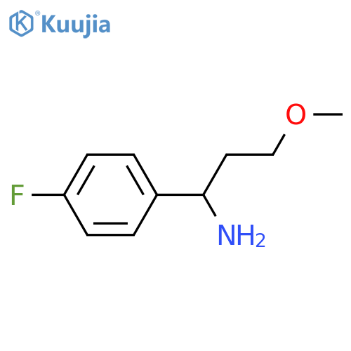 1-(4-FLUOROPHENYL)-3-METHOXYPROPAN-1-AMINE structure