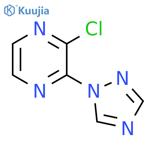 2-Chloro-3-(1H-1,2,4-triazol-1-yl)pyrazine structure