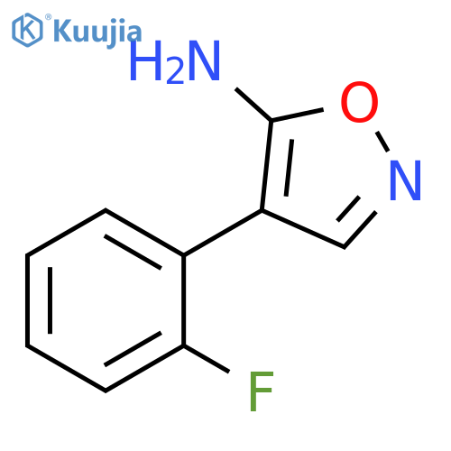 4-(2-fluorophenyl)-1,2-oxazol-5-amine structure